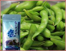 枝豆と日本海の塩セット