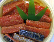 鮭の味噌漬 樽詰